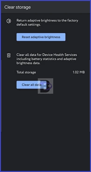 Samsung S21 Adaptive Brightness Not Working? Fix it Now! 4 Clear all data in Device health services