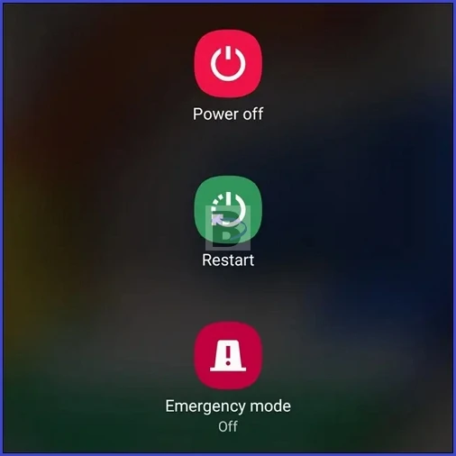 Power off menu samsung
