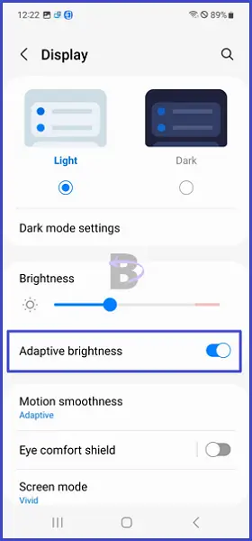 Samsung S23 Battery Draining Fast? Here is The Fix! 9 Adaptive brightness