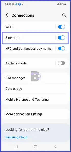 Connections - bluetooth