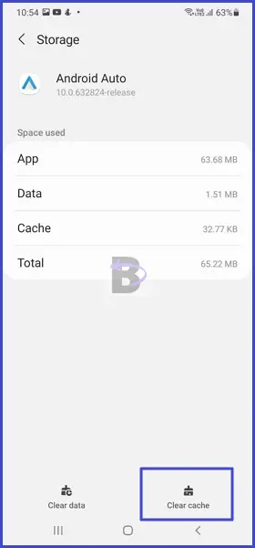 Clear android auto cache