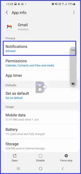 Samsung S21 Emails Not Syncing - How to Fix 13 Gmail app info - Notifications